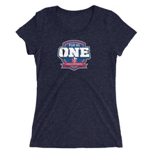 Load image into Gallery viewer, Football Field of Faith Ladies&#39; short sleeve t-shirt